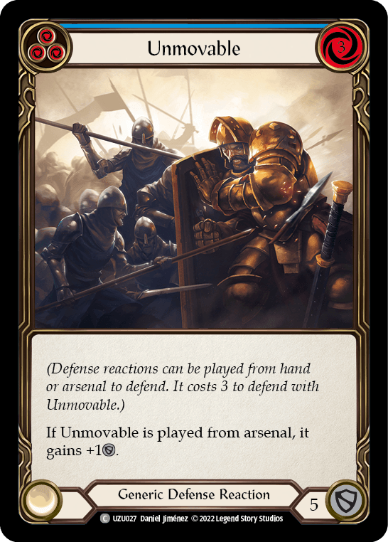 Unmovable (Blue) [UZU027] (Outsiders Uzuri Blitz Deck) - La Boîte Mystère ( The Mystery Box)