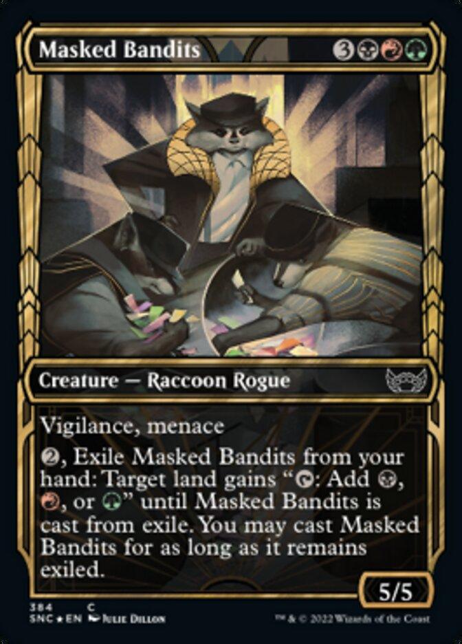 Masked Bandits (Showcase Golden Age Gilded Foil) [Streets of New Capenna] - La Boîte Mystère ( The Mystery Box)