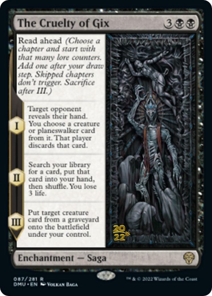 The Cruelty of Gix [Dominaria United Prerelease Promos] - La Boîte Mystère ( The Mystery Box)