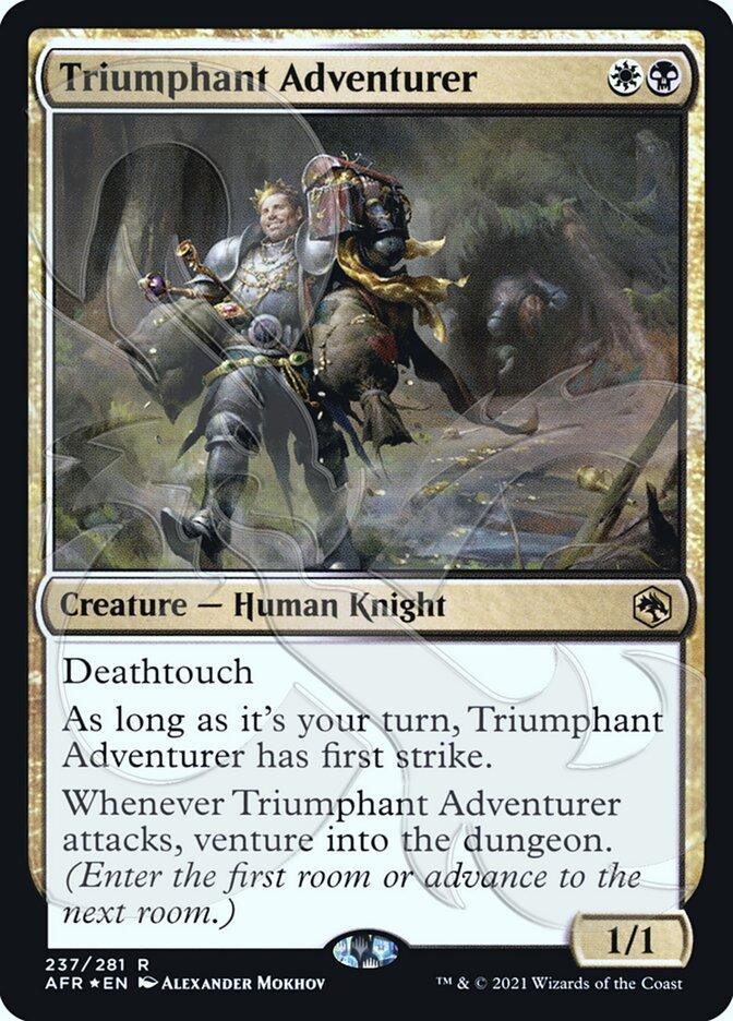 Triumphant Adventurer (Ampersand Promo) [Dungeons & Dragons: Adventures in the Forgotten Realms Promos] - La Boîte Mystère ( The Mystery Box)