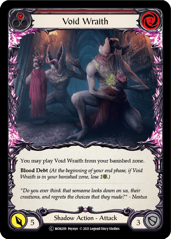 Void Wraith (Red) [U-MON209-RF] Unlimited Rainbow Foil - La Boîte Mystère ( The Mystery Box)