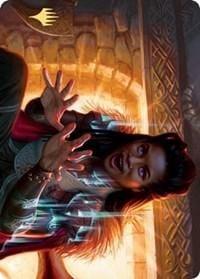 Birgi, God of Storytelling Art Card (Gold-Stamped Signature) [Kaldheim: Art Series] - La Boîte Mystère ( The Mystery Box)