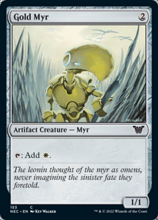 Gold Myr [Kamigawa: Neon Dynasty Commander] - La Boîte Mystère ( The Mystery Box)