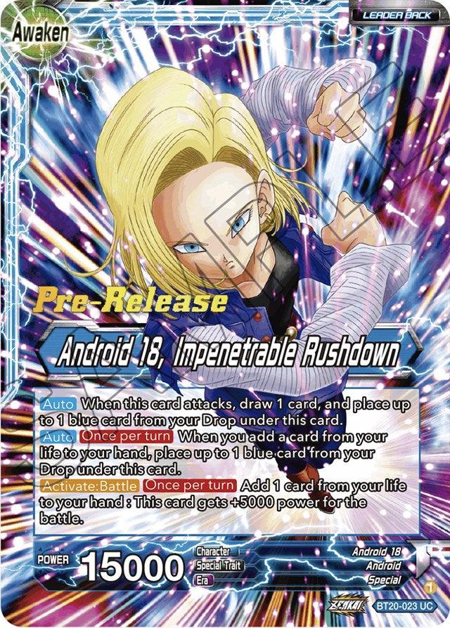 Android 18 // Android 18, Impenetrable Rushdown (BT20-023) [Power Absorbed Prerelease Promos] - La Boîte Mystère ( The Mystery Box)