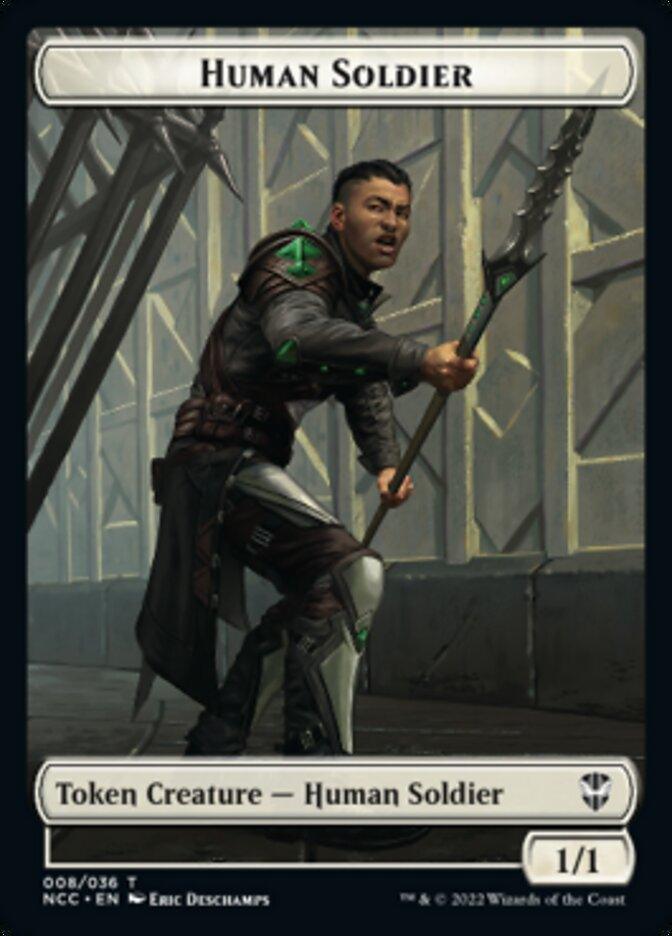 Eldrazi // Human Soldier Double-sided Token [Streets of New Capenna Commander Tokens] - La Boîte Mystère ( The Mystery Box)