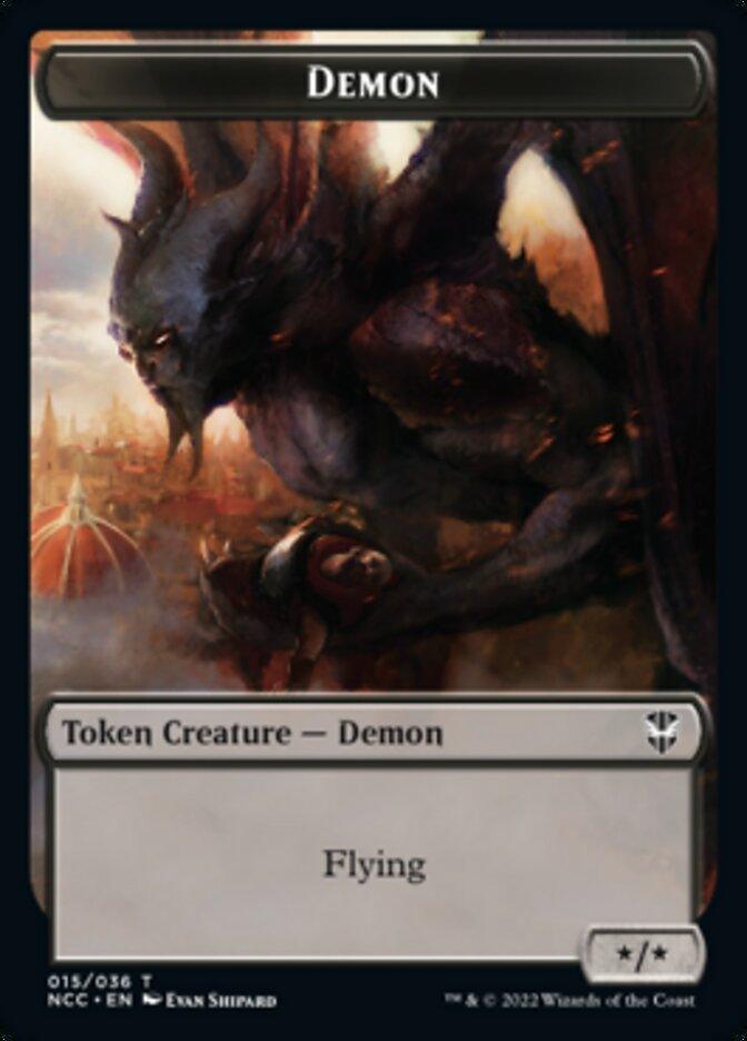 Demon // Copy Double-sided Token [Streets of New Capenna Commander Tokens] - La Boîte Mystère ( The Mystery Box)