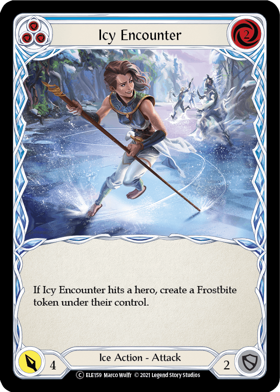 Icy Encounter (Blue) [U-ELE159] Unlimited Rainbow Foil - La Boîte Mystère ( The Mystery Box)