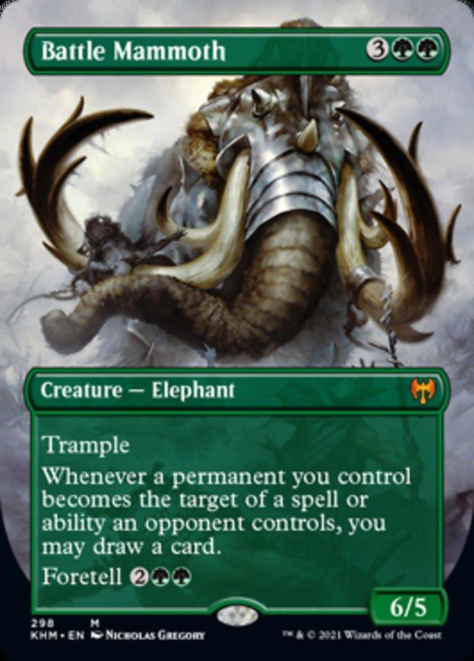 Battle Mammoth (Borderless Alternate Art) [Kaldheim] - La Boîte Mystère ( The Mystery Box)
