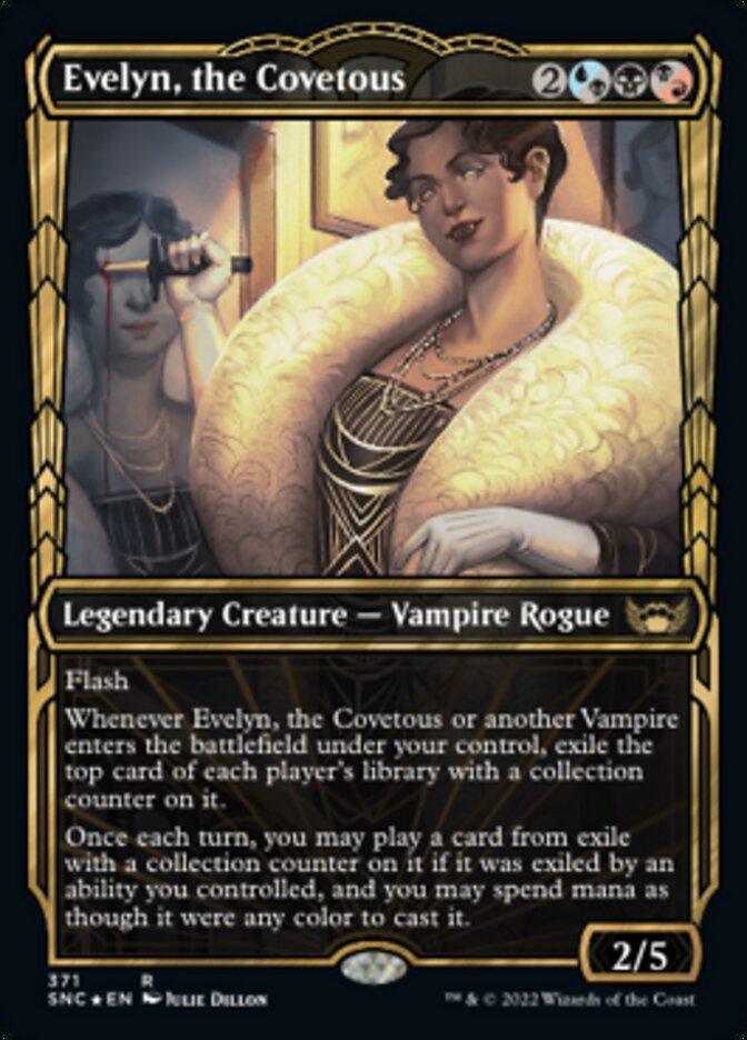 Evelyn, the Covetous (Showcase Golden Age Gilded Foil) [Streets of New Capenna] - La Boîte Mystère ( The Mystery Box)