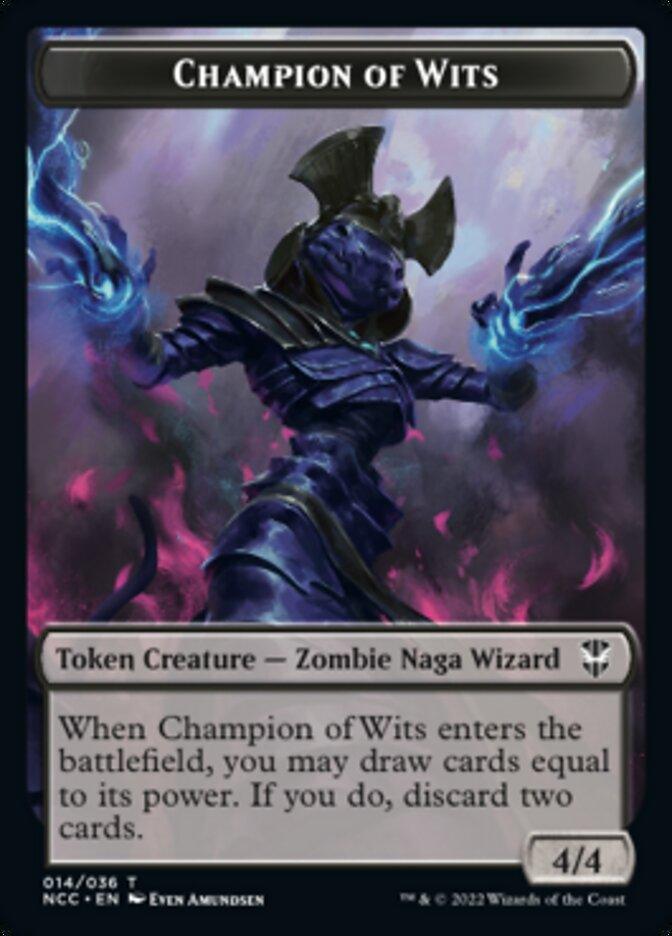 Tentacle // Champion of Wits Double-sided Token [Streets of New Capenna Commander Tokens] - La Boîte Mystère ( The Mystery Box)