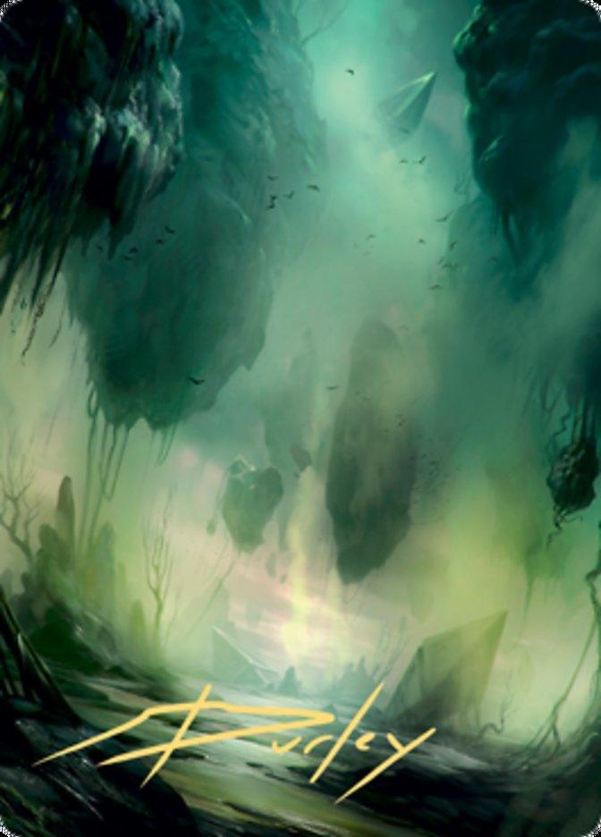 Swamp 1 Art Card (Gold-Stamped Signature) [Zendikar Rising Art Series] - La Boîte Mystère ( The Mystery Box)