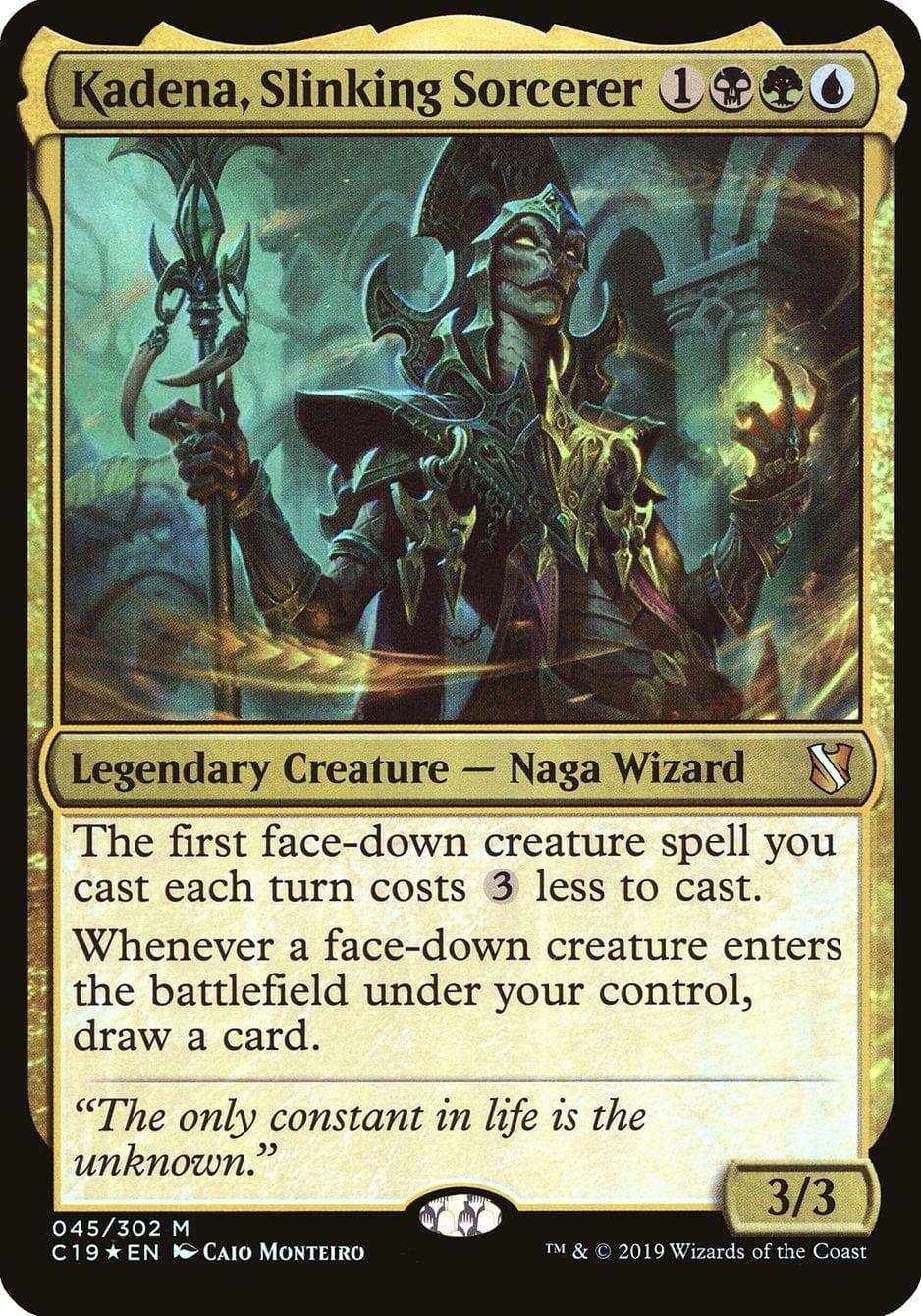 Kadena, Slinking Sorcerer (Oversized) [Commander 2019 Oversized] - La Boîte Mystère ( The Mystery Box)