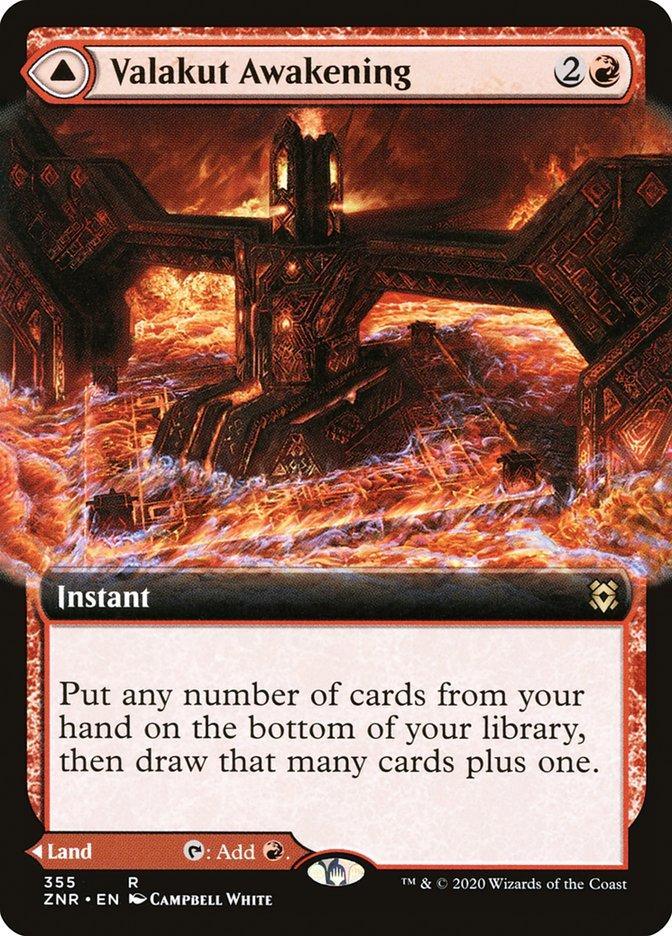 Valakut Awakening // Valakut Stoneforge (Extended) [Zendikar Rising Extended Art] - La Boîte Mystère ( The Mystery Box)