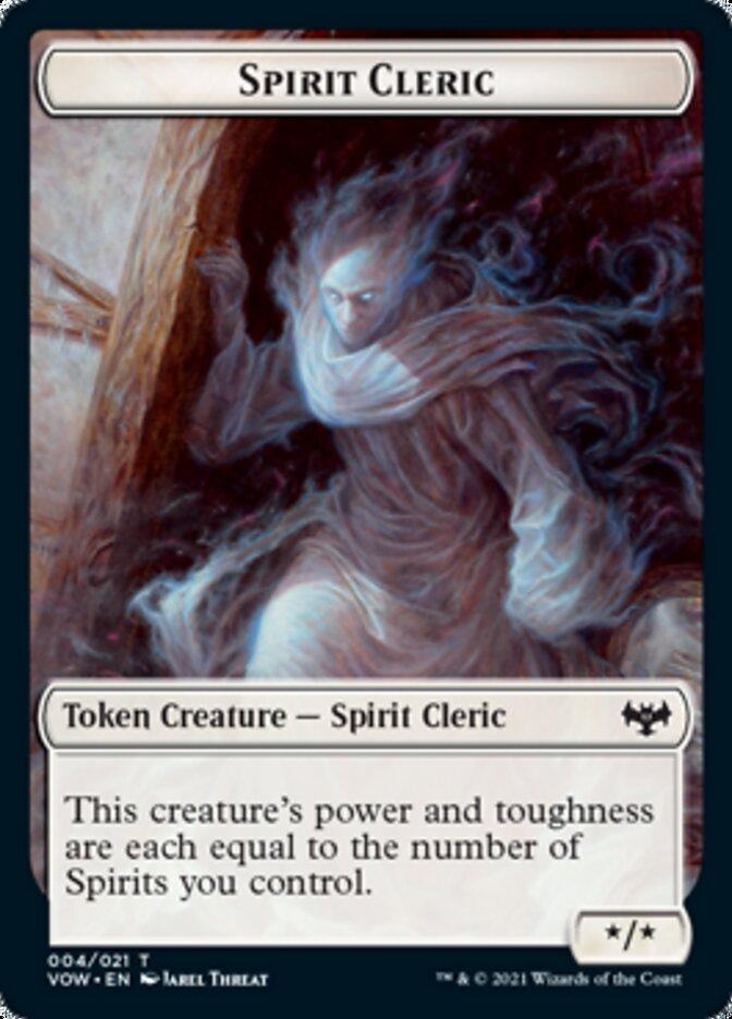 Blood // Spirit Cleric Double-sided Token [Innistrad: Crimson Vow Tokens] - La Boîte Mystère ( The Mystery Box)