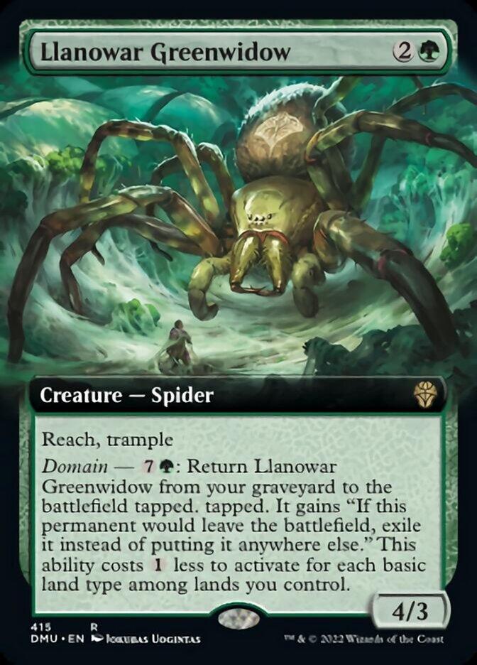 Llanowar Greenwidow (Extended Art) [Dominaria United] - La Boîte Mystère ( The Mystery Box)