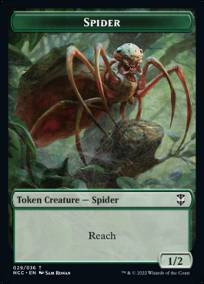 Treefolk // Spider Double-sided Token [Streets of New Capenna Commander Tokens] - La Boîte Mystère ( The Mystery Box)