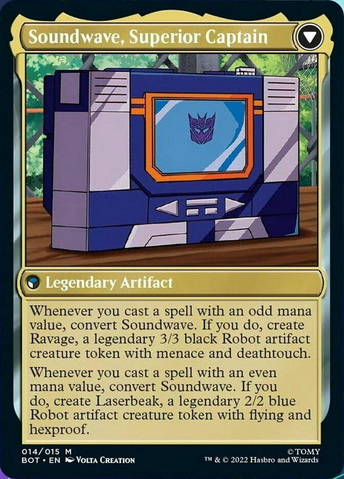 Soundwave, Sonic Spy // Soundwave, Superior Captain [Universes Beyond: Transformers] - La Boîte Mystère ( The Mystery Box)