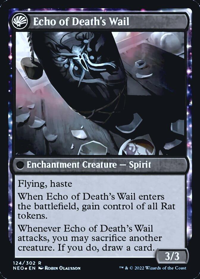 Tribute to Horobi // Echo of Death's Wail [Kamigawa: Neon Dynasty Prerelease Promos] - La Boîte Mystère ( The Mystery Box)