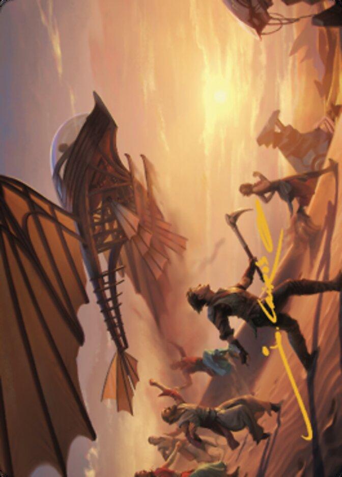 Take Flight Art Card (Gold-Stamped Signature) [The Brothers' War Art Series] - La Boîte Mystère ( The Mystery Box)
