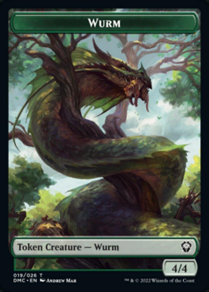 Soldier // Wurm Double-sided Token [Dominaria United Tokens] - La Boîte Mystère ( The Mystery Box)