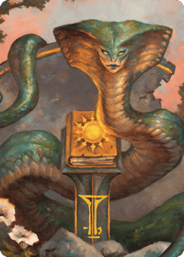 Guardian Naga Art Card (Gold-Stamped Signature) [Commander Legends: Battle for Baldur's Gate Art Series] - La Boîte Mystère ( The Mystery Box)