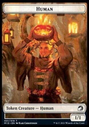 Human // Spider Double-sided Token [Innistrad: Midnight Hunt Tokens] - La Boîte Mystère ( The Mystery Box)