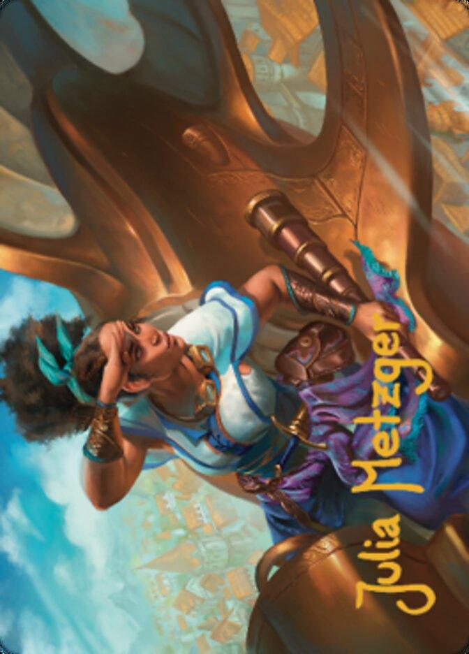 Talas Lookout Art Card (Gold-Stamped Signature) [Dominaria United Art Series] - La Boîte Mystère ( The Mystery Box)