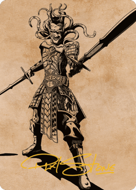 Zevlor, Elturel Exile Art Card (78) (Gold-Stamped Signature) [Commander Legends: Battle for Baldur's Gate Art Series] - La Boîte Mystère ( The Mystery Box)