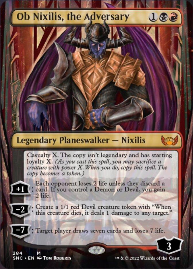Ob Nixilis, the Adversary (Borderless) [Streets of New Capenna] - La Boîte Mystère ( The Mystery Box)