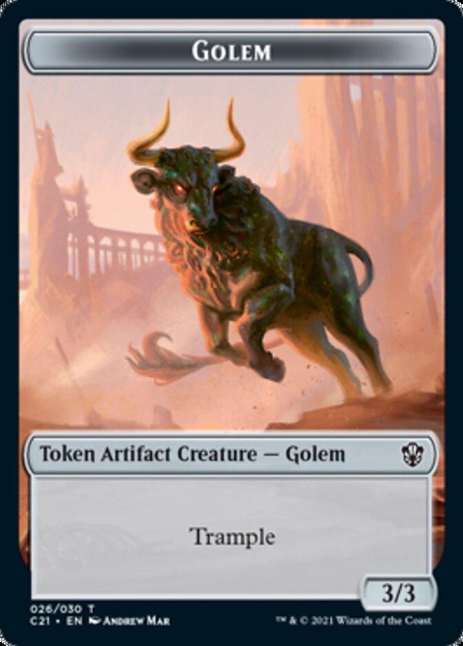 Golem (026) // Thopter Token [Commander 2021 Tokens] - La Boîte Mystère ( The Mystery Box)