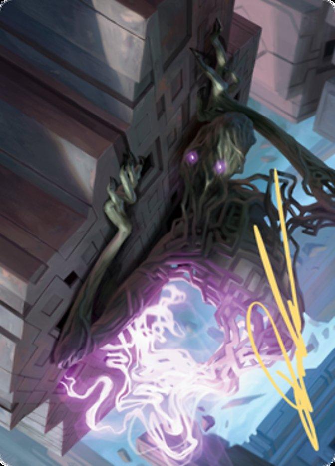 Skyclave Shade Art Card (Gold-Stamped Signature) [Zendikar Rising Art Series] - La Boîte Mystère ( The Mystery Box)
