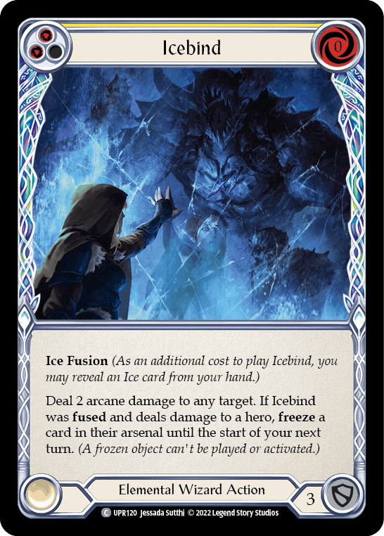 Icebind (Yellow) [UPR120] (Uprising) Rainbow Foil - La Boîte Mystère ( The Mystery Box)