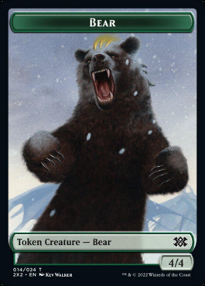 Bear // Monk Double-sided Token [Double Masters 2022 Tokens] - La Boîte Mystère ( The Mystery Box)