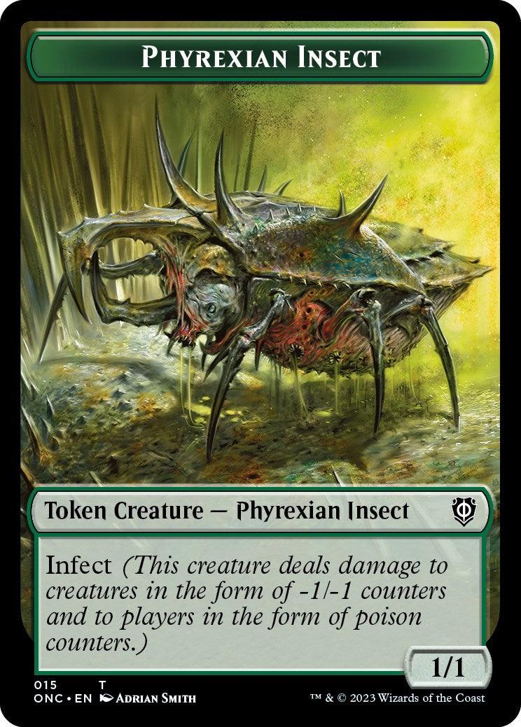 Phyrexian Mite // Phyrexian Insect Double-Sided Token [Phyrexia: All Will Be One Commander Tokens] - La Boîte Mystère ( The Mystery Box)