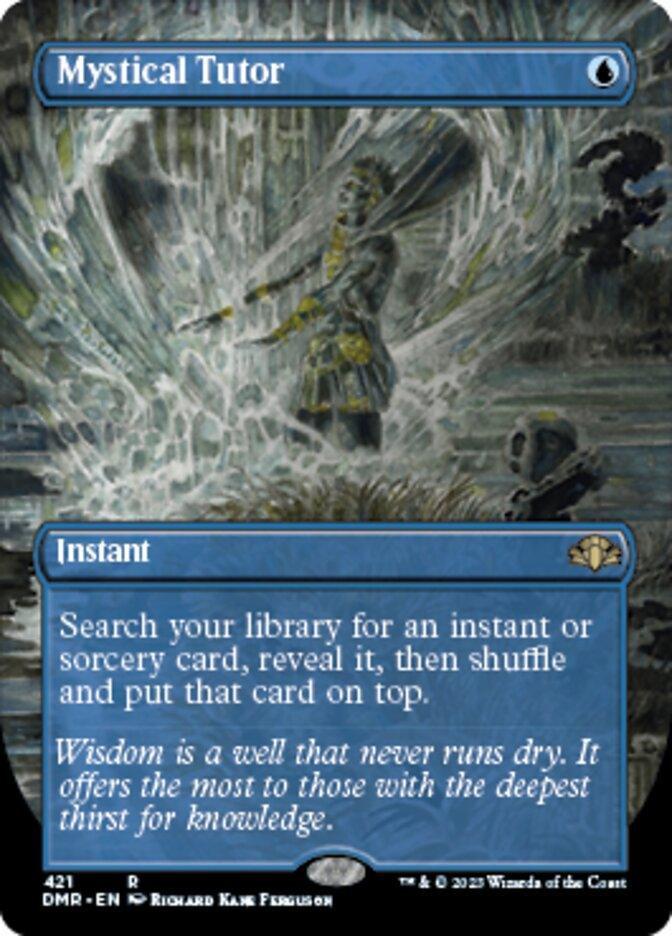Mystical Tutor (Borderless Alternate Art) [Dominaria Remastered] - La Boîte Mystère ( The Mystery Box)