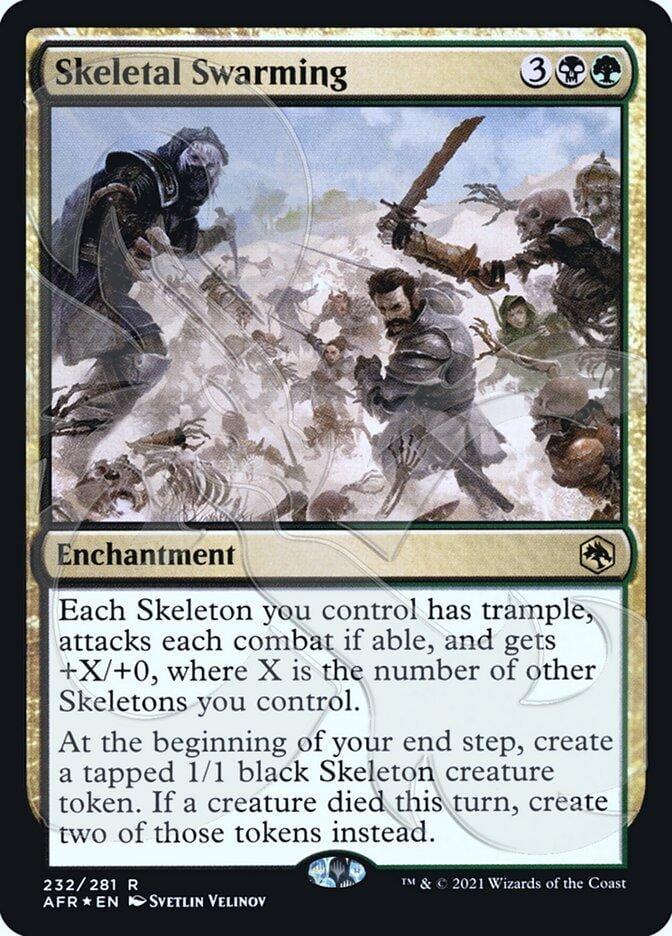 Skeletal Swarming (Ampersand Promo) [Dungeons & Dragons: Adventures in the Forgotten Realms Promos] - La Boîte Mystère ( The Mystery Box)