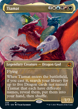 Tiamat (Extended) (Alternative art) [Dungeons & Dragons: Adventures in the Forgotten Realms] - La Boîte Mystère ( The Mystery Box)