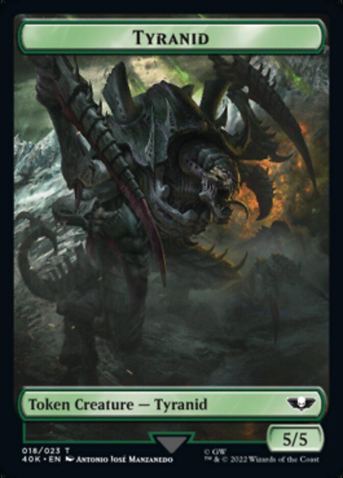 Tyranid (017) // Tyranid (018) Double-sided Token (Surge Foil) [Universes Beyond: Warhammer 40,000 Tokens] - La Boîte Mystère ( The Mystery Box)