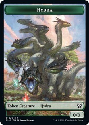 Snake // Hydra Double-sided Token [Dominaria United Commander Tokens] - La Boîte Mystère ( The Mystery Box)