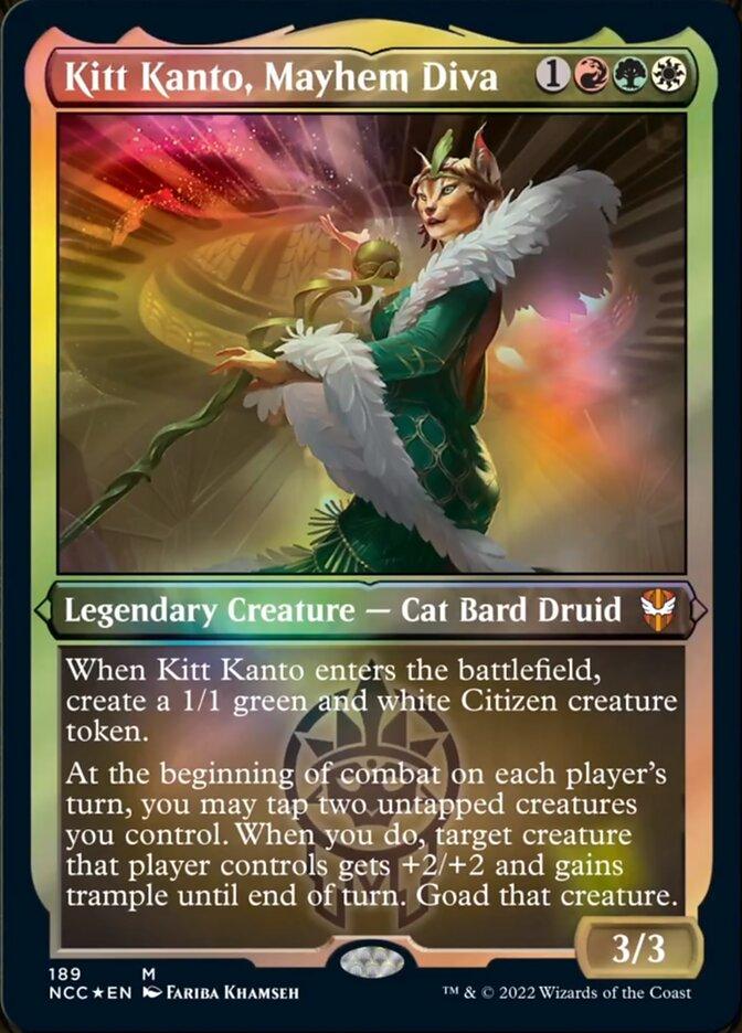 Kitt Kanto, Mayhem Diva (Display Commander) [Streets of New Capenna Commander] - La Boîte Mystère ( The Mystery Box)