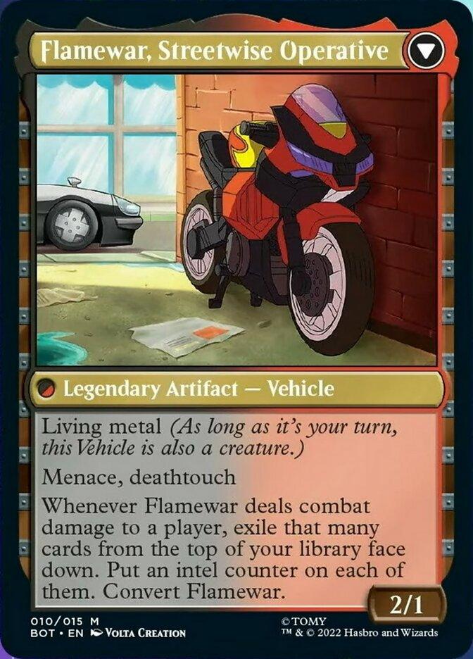Flamewar, Brash Veteran // Flamewar, Streetwise Operative [Universes Beyond: Transformers] - La Boîte Mystère ( The Mystery Box)