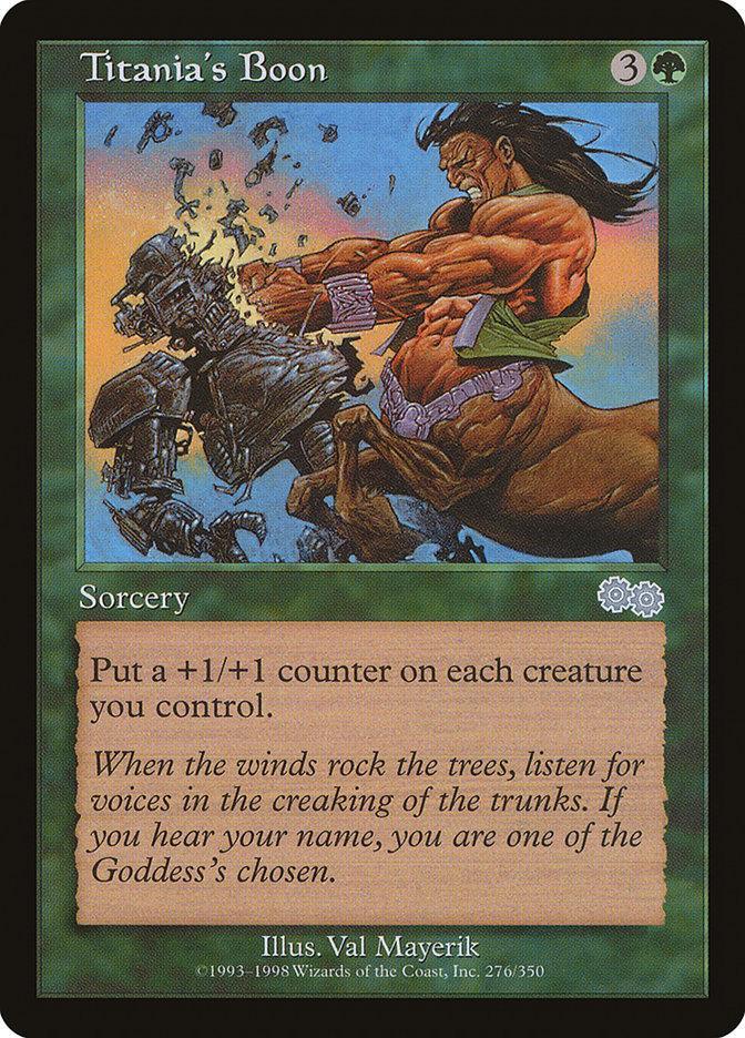 Titania's Boon [Urza's Saga] - La Boîte Mystère ( The Mystery Box)