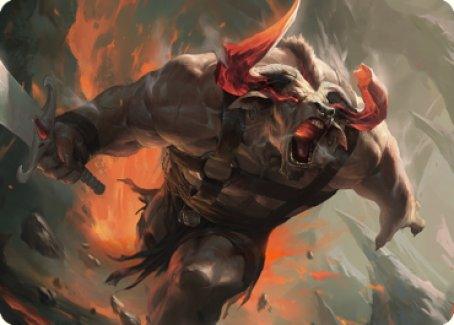Furious Bellow Art Card [Dominaria United Art Series] - La Boîte Mystère ( The Mystery Box)
