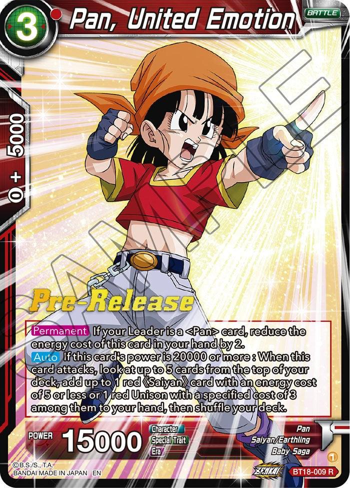 Pan, United Emotion (BT18-009) [Dawn of the Z-Legends Prerelease Promos] - La Boîte Mystère ( The Mystery Box)
