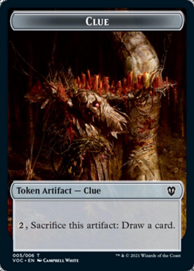 Angel // Clue Double-sided Token [Innistrad: Crimson Vow Commander Tokens] - La Boîte Mystère ( The Mystery Box)