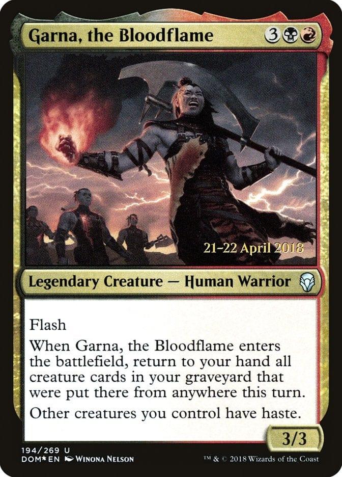 Garna, the Bloodflame [Dominaria Prerelease Promos] - La Boîte Mystère ( The Mystery Box)