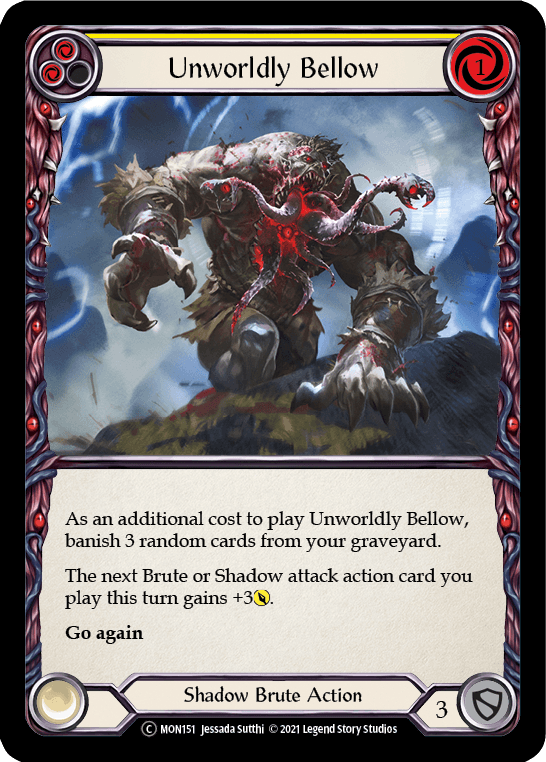 Unworldly Bellow (Yellow) [U-MON151-RF] Unlimited Rainbow Foil - La Boîte Mystère ( The Mystery Box)