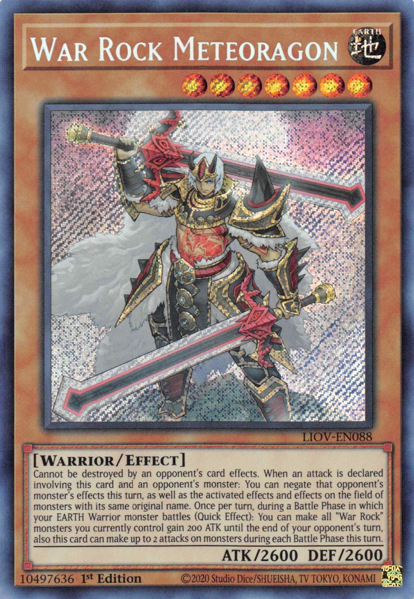 War Rock Meteoragon [LIOV-EN088] Secret Rare - La Boîte Mystère ( The Mystery Box)