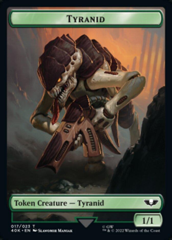Tyranid (017) // Tyranid Gargoyle Double-sided Token (Surge Foil) [Universes Beyond: Warhammer 40,000 Tokens] - La Boîte Mystère ( The Mystery Box)