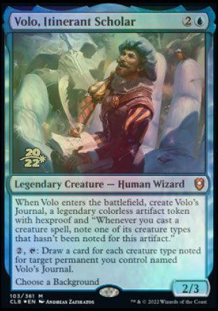 Volo, Itinerant Scholar [Commander Legends: Battle for Baldur's Gate Prerelease Promos] - La Boîte Mystère ( The Mystery Box)